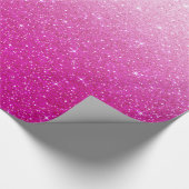 Pink-Glitzer-Muster Geschenkpapier (Ecke)