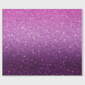Pink-Glitzer-Muster Geschenkpapier (Flach)