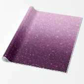 Pink-Glitzer-Muster Geschenkpapier (Ungerollt)