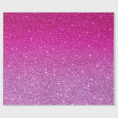Pink-Glitzer-Muster Geschenkpapier (Flach)