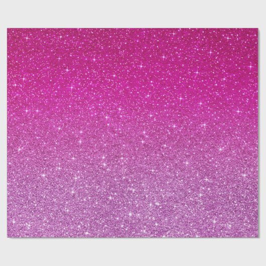 Pink-Glitzer-Muster Geschenkpapier (Flach)