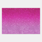 Pink-Glitzer-Muster Geschenkpapier Set (Vorderseite 2)