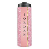 Pink-Glitzer-Muster Thermosbecher (Vorderseite)