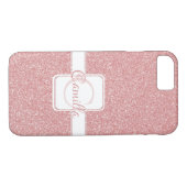 Pink Glitzer Personalisiert Case-Mate iPhone Case (Rückseite (Horizontal))
