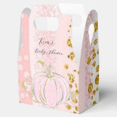Pink Glitzer Pumpkin Girl Babydusche Geschenkschachtel (Geöffnet)