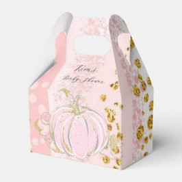 Pink Glitzer Pumpkin Girl Babydusche Geschenkschachtel