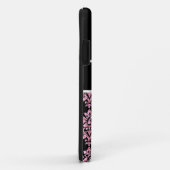 PINK GLITZER SCHWARZ DAMASK IHR MONOGRAMM Case-Mate iPhone HÜLLE (Hinten/Rechts)