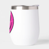 Pink Glitzer Smile Face (Links)