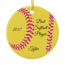 Pink Glitzer Softball Stifte