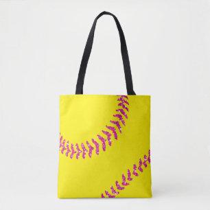 Pink-Glitzer-Softball-Stifte Tasche
