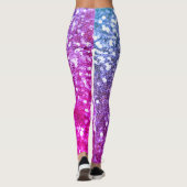 Pink Glitzer Sparkle Chic Muster Yoga Pants Leggings (Rückseite)