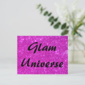 Pink-Glitzer-Sparkle-Design Postkarte (Stehend Vorderseite)