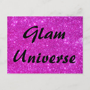 Pink-Glitzer-Sparkle-Design Postkarte