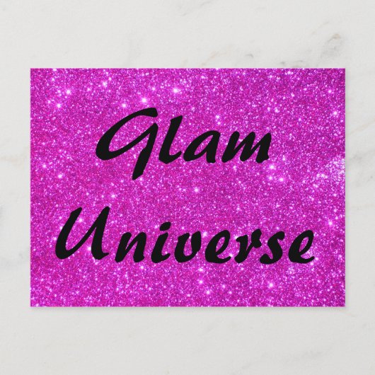 Pink-Glitzer-Sparkle-Design Postkarte (Vorderseite)