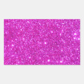 Pink-Glitzer-Sparkle-Design Rechteckiger Aufkleber (Vorderseite)