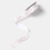 Pink Glitzer Stars Muster Satinband (Rückseite)