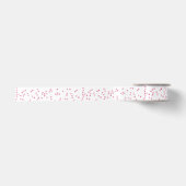 Pink Glitzer Stars Muster Satinband (Vorderseite)
