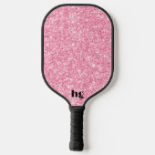 Pink-Glitzer-Textur Pickleball Schläger (Rückseite)