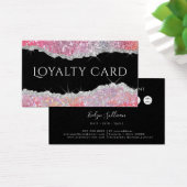 Pink-Glitzer-Treuekarte (Schreibtisch)