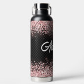 Pink-Glitzer Trinkflasche (Vorderseite)