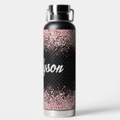 Pink-Glitzer Trinkflasche (Rückseite)