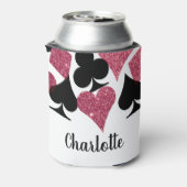 Pink Glitzer Vegas Bridesmaid Custom kann kühler Dosenkühler (Kanne Rückseite)