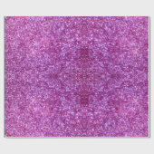 Pink Glitzer Wrapping Paper Geschenkpapier (Flach)