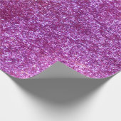 Pink Glitzer Wrapping Paper Geschenkpapier (Ecke)