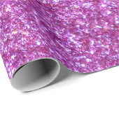 Pink Glitzer Wrapping Paper Geschenkpapier (Rolleneckpunkt)