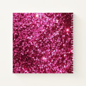 Pink Glitzern Bat Mitzvah Autograph Gästebuch Notizblock (Rückseite)