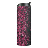 Pink Glitzern Thermal Tumbler Thermosbecher (Nach links gedreht)