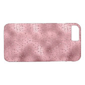 Pink Glitzy Cheetah Print Case-Mate iPhone Hülle (Rückseite (Horizontal))