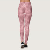 Pink Glitzy Cheetah Print Leggings (Rückseite)