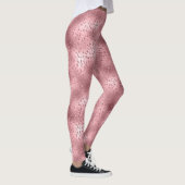 Pink Glitzy Cheetah Print Leggings (Rechts)