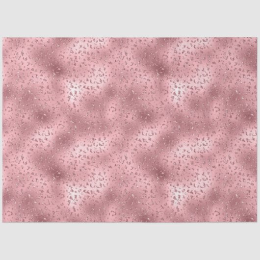 Pink Glitzy Cheetah Print Seidenpapier (Vorderseite)