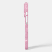 Pink Glitzy Chic Glam Sparkle Case-Mate iPhone Hülle (Rückseite / Links)