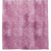 Pink Glitzy Chic Glam Sparkle Duschvorhang (Vorderseite)