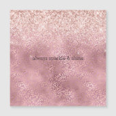 Pink Glitzy Glitzer Leopard Print Magnetkarte (Vorderseite)