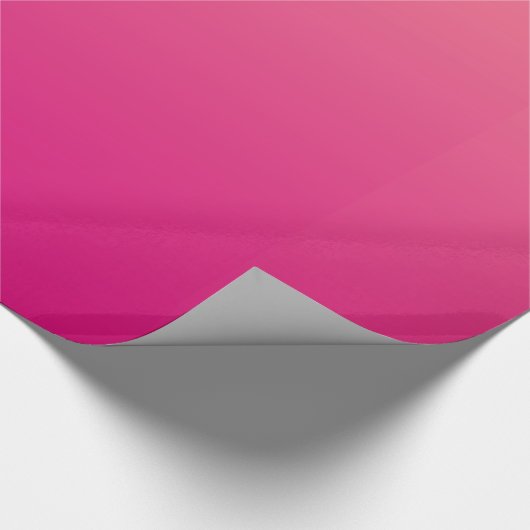 Pink Glossgrün Geschenkpapier (Ecke)