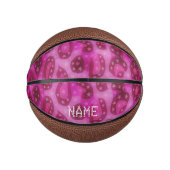Pink Glossy Cheetah Mini Basketball (Vorderseite)