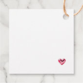 Pink Glossy Gefälligeags Geschenkanhänger (Rückseite)