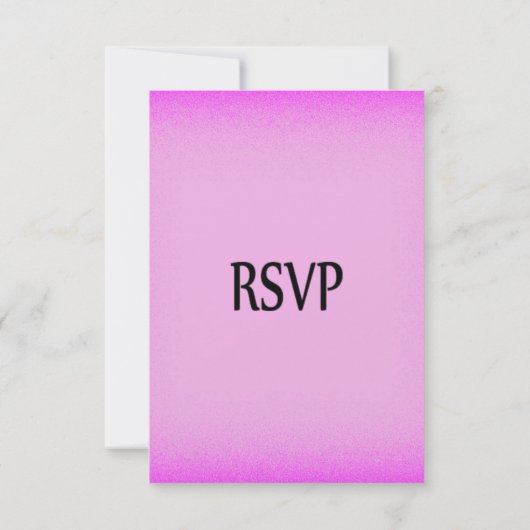 Pink Glow UAWG RSVP Karte (Rückseite)