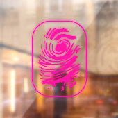 Pink Glows Fingerprint Window Cloning Fensteraufkleber (Blatt 2)