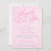 Pink glücklich immer nach Bridal Dusche Einladunge Einladung (Vorderseite)