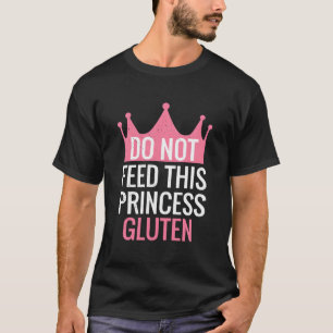 Pink glutenfreies Design Funny Gluten Free Princes T-Shirt