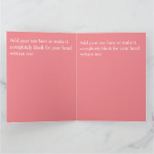 Pink & gnome Designkarte für das modische Herz ind Karte (Innenseite)