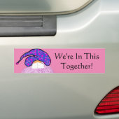 Pink Gnome Face & Mask: In diesem Zusammenhang Autoaufkleber (Auf Auto)