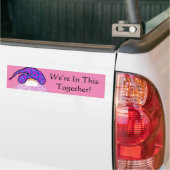 Pink Gnome Face & Mask: In diesem Zusammenhang Autoaufkleber (Auf Lkw)