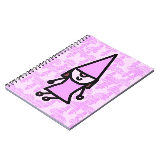 Pink Gnome Notizblock (Linke Seite)