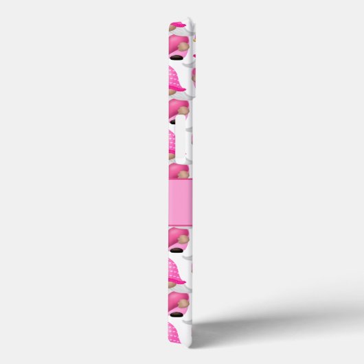 Pink Gnomes Hearts Monogram Woodland Niedlich Case-Mate iPhone Hülle (Rückseite / Rechts)